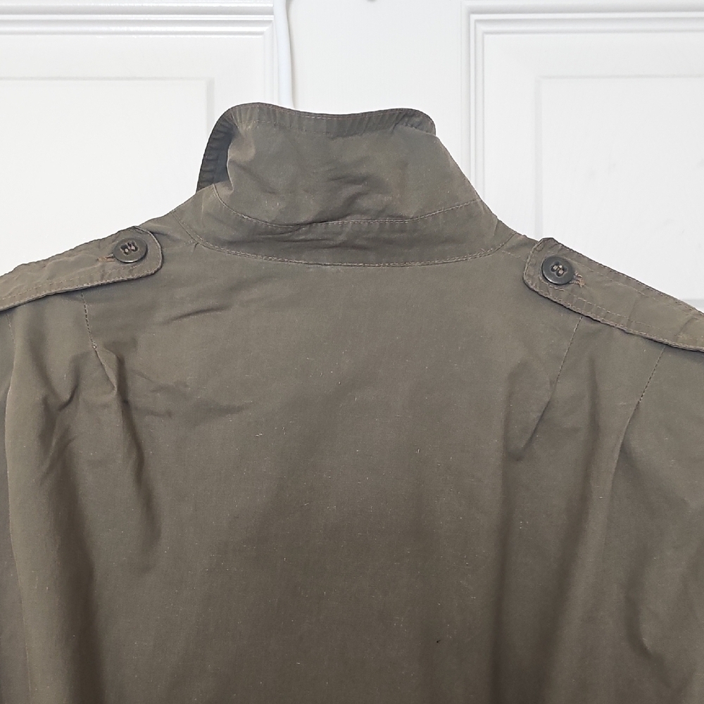 Vintage 80's Norman Todd CA Military Utility Jacket Olive Green Medium - Picture 5 of 13